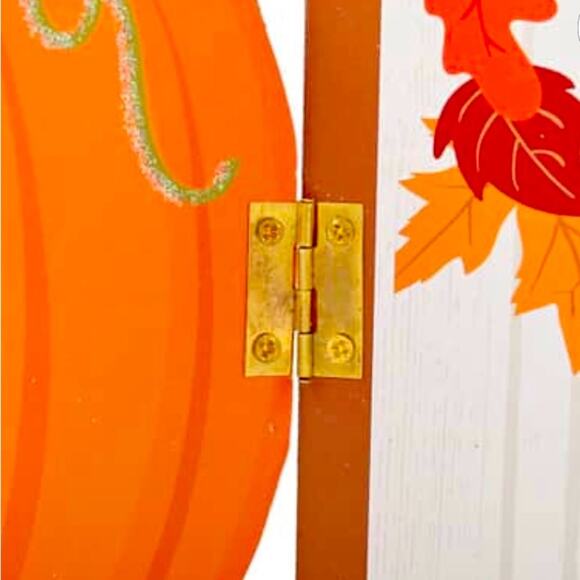 Harvest Decorations- Pumpkin and Blessed hinged decor - Picture 5 of 5